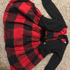 Carter’s Red and Black Holiday Dress & Sweater